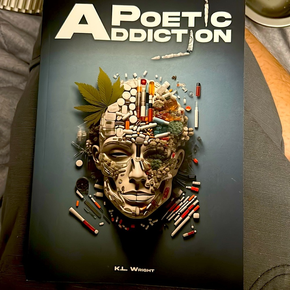 This is my book I wrote it’s called a poetic addiction